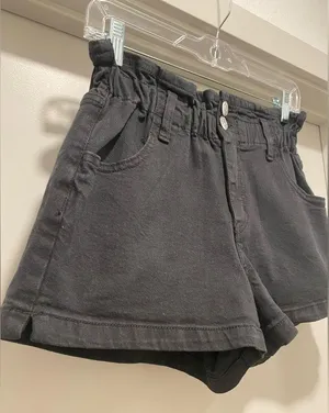 Target Black Stretchy Denim Elastic Waistband Paper Bag Shorts - XS thumbnail 3