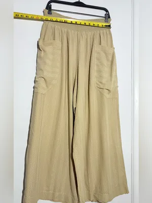 Free People Take It Easy House Pant in Tan NWOT thumbnail 7