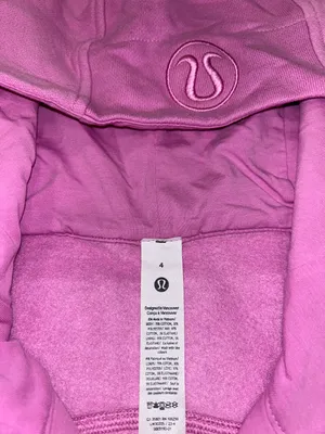 Lululemon Scuba Full-Zip Cropped Hoodie Dahlia Mauve thumbnail 3