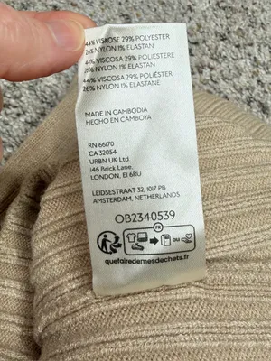 Free People Eliza Sweater Set Mini Skirt Smooth Stone Tan Beige Medium M Ribbed thumbnail 5