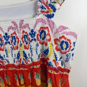NWT Sugarlips‎ Olympia Floral Ruffle Tiered Mini Dress Size 3X Tropical Colorful thumbnail 3