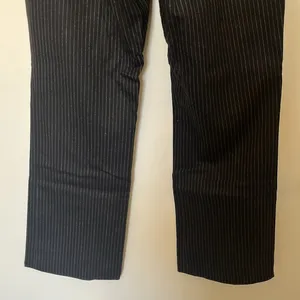 BURBERRY London Stripped Wide Wool leg pants black‎ sz 12 thumbnail 13