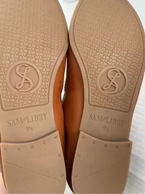 Sam & Libby Nadia loafer flats shoes burnt umber brown size 9.5 Broken hardware thumbnail 6