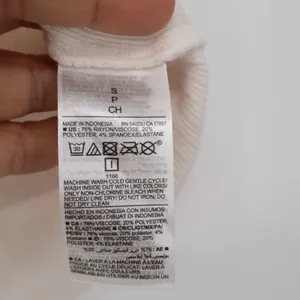 Old Navy Tank Top Womens S Ribbed Racerback Cream High Neck Cropped Excellent thumbnail 3