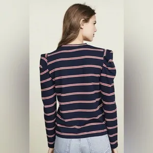 Anthropologie The Fifth Label Kinetic Stripe Puff Sleeve‎ Top XL thumbnail 8