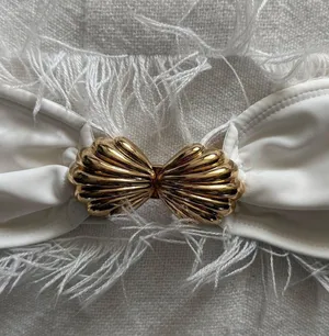 SheIn White Bikini Top thumbnail 3