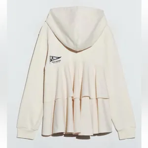 ZARA Peanuts Snoopy Cream Hoodie Sz M thumbnail 3
