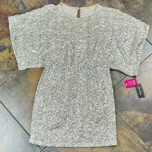 New! NWT Jessica Howard Short Sleeve Sequin Blouson Dress 16 thumbnail 6