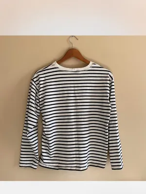 Zara striped long sleeve shirt thumbnail 8