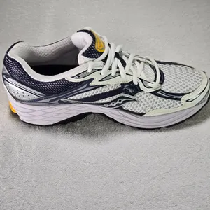 Saucony ProGrid Omni 9 White Navy Yellow Unisex Sneakers Size 9 NWOT thumbnail 7