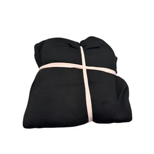 Victoria's Secret Cozy Lounge Fleece Jogger Set Black Full Zip 2 Piece Medium thumbnail 2