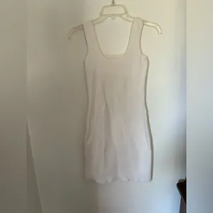 Abercrombie & Fitch Ribbed Sleeveless Dress Size Small Off White thumbnail 5
