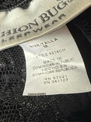 Black Lace Babydoll Slip thumbnail 6