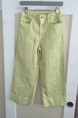 AG Adriano Goldschmied Sulfur X Citrus Mist WideLeg Crop Pants thumbnail 1