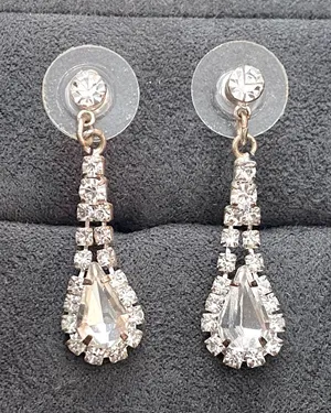 Beautiful Rhinestone Drop Earrings thumbnail 1