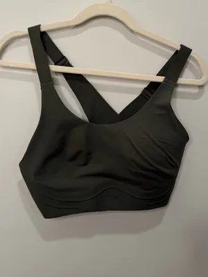 Gymshark Cross Back Sports Bra Olive Green High Support Size Large thumbnail 2