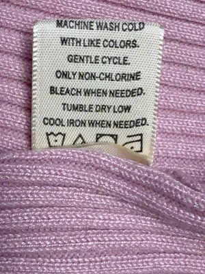 No Comment NY-LA Pink Ribbed Bodycon Sweater Dress Sheer Polka Dot Puff Sleeves thumbnail 10