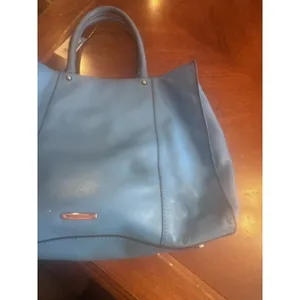 REBECCA MINKOFF BLUE LEATHER TOTE Bag thumbnail 12