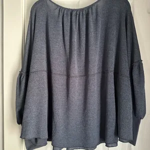 Free people Boho Blouse whimsical‎ flowy romantic size small balloon sleeve thumbnail 3