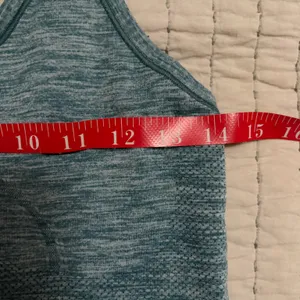 Lululemon Tank Top Swiftly Blue Green Tank Top Size‎ 6 EUC thumbnail 2