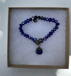 Blue Gems Stretchy Bracelet thumbnail 1