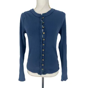 Free People It's On Cardi Big Dipper‎ Ribbed Cardigan M thumbnail 7