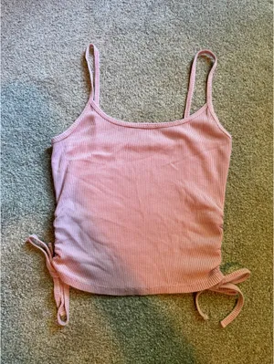 PacSun PAC Cares Pink Ribbed Tank Top thumbnail 1