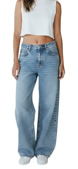 MOTEL Rocks Low-Rise Parallel Straight Jean W 30 Blue Everyday Prepy Stylish Y2K thumbnail 1
