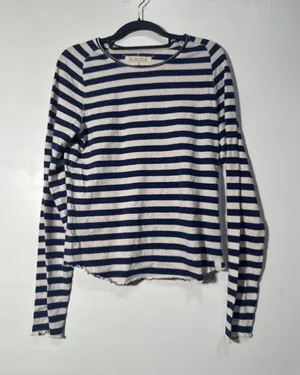 NWOT we the free long sleeve stripe shirt size medium thumbnail 1