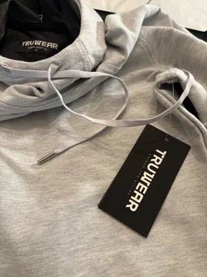 Truwear Classic Lightweight Gray Pullover Hoodie for Men thumbnail 4