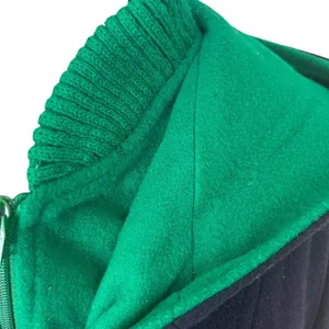 Vintage Authentic MacKintosh Vestcoat Navy Blue Green Button Wool Coat Hooded 14 thumbnail 8