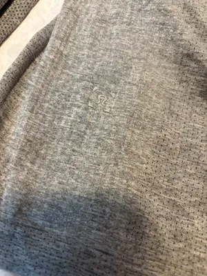 Lululemon gray workout long sleeve shirt thumbnail 10