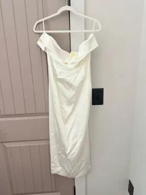Aritzia TEN strapless satin dress  thumbnail 3