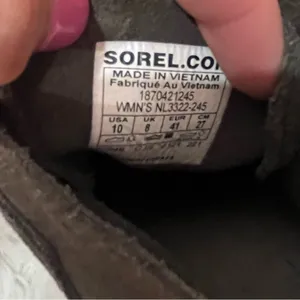 SOREL Evie Lace Wedge Booties Suede gray size 10 thumbnail 11