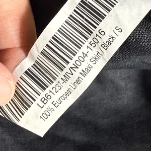 Quince 100% European Linen Maxi Skirt Black Side Slit Pockets Small MIVN004 thumbnail 6