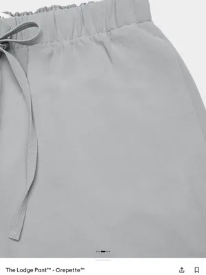 The Lodge Pant (short) ™ — Crepette™ Riverstone Gray thumbnail 3