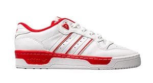 adidas Originals Rivalry Low Leather Sneaker Unisex Red White Size Women’s 6.5 thumbnail 1