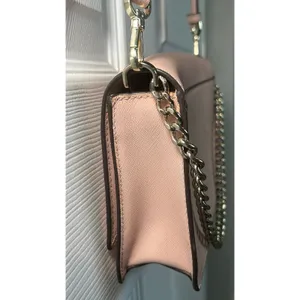 Kate‎ Spade Laurel Way Crossbody Pink Saffiano Gunmetal Chain Shoulder Bag Purse thumbnail 8