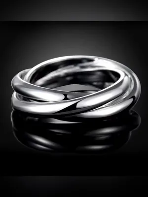.925 Sterling Silver Polished Silver Twisted Band Ring - Women Jewelry thumbnail 3