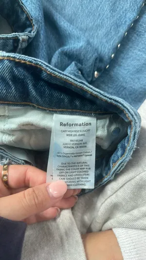 Reformation High-Rise Slouchy Cary Jeans thumbnail 7