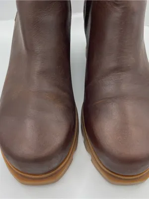 Sorel Joan of Arctic wedge III brown waterproof full-grain leather boots 7.5 thumbnail 4