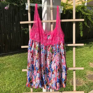 NWOT VS x Mary Katrantzou Satin and Lace Chemise S thumbnail 2