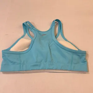 Brooks Sports Bra Women Large Turquoise Blue Running Padded Racerback Gym‎ thumbnail 6