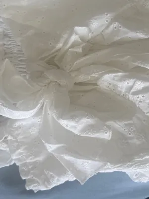 Kirious White Eyelet Ruffle White Skirt Set thumbnail 4