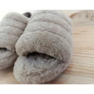 UGG Fluff Yeah Slide Slippers Taupe Sand Size EU 36 US 5 W Great Condition thumbnail 5