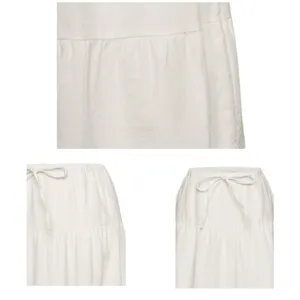 White Tiered Maxi Skirt thumbnail 3