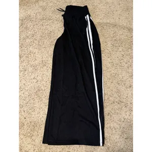 Halara high Waisted Drawstring Wide Leg Stripe Casual Pants with Pockets size XL thumbnail 5