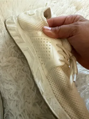 🩷 3/$18 White Knit Lace Up Athletic Sneakers Women's Size 10 Walking Shoes thumbnail 6