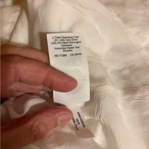 J. Crew golden button linen shift dress in white thumbnail 9