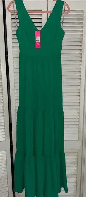 Lilly Pulitzer MAURINE MAXI DRESS Sleeveless V-Neck NWT thumbnail 1